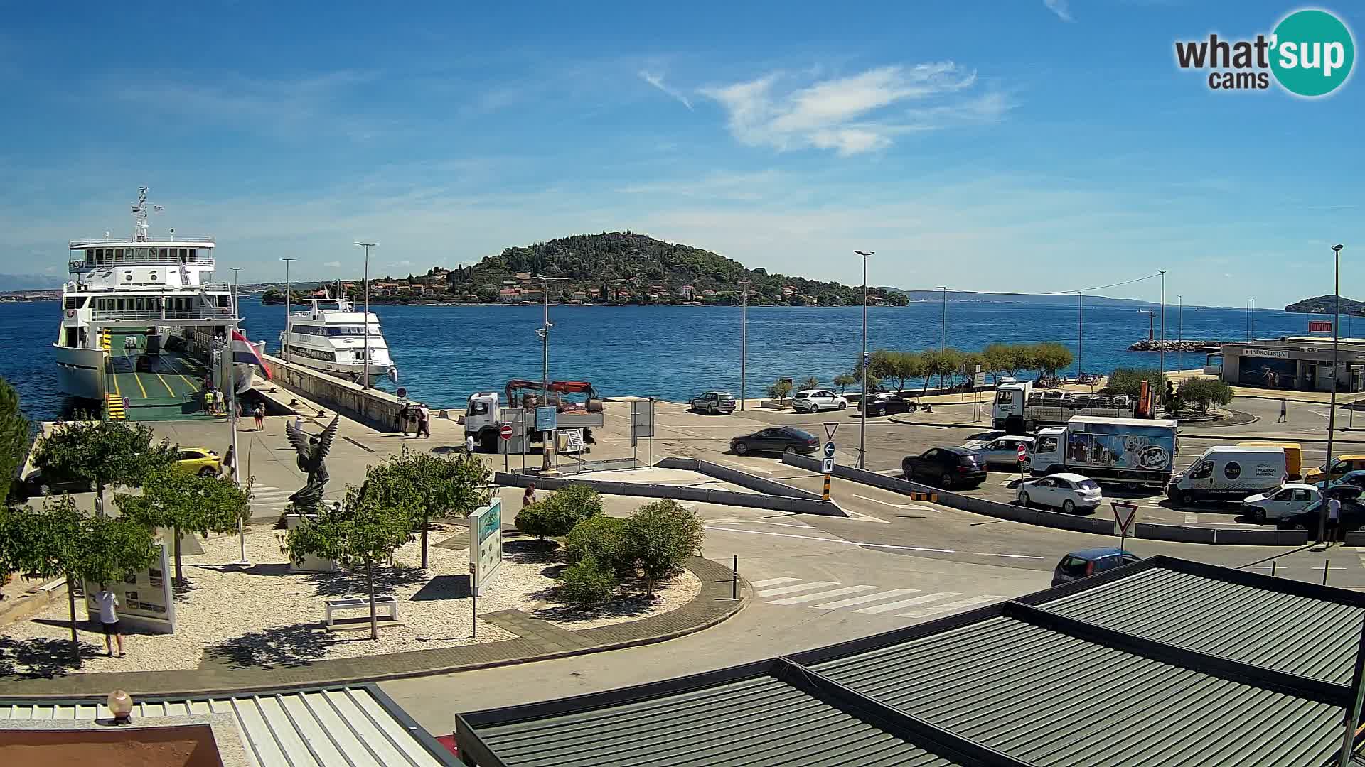 Spletna kamera Ugljan – trajekt Preko – Zadar