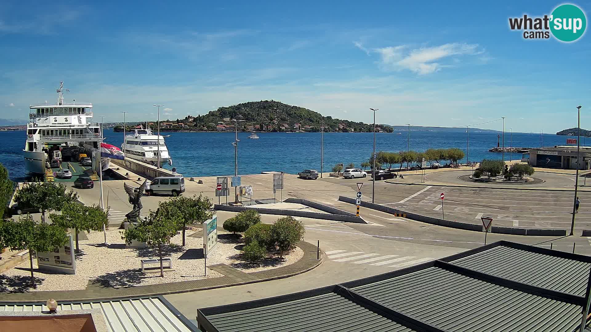 Spletna kamera Ugljan – trajekt Preko – Zadar