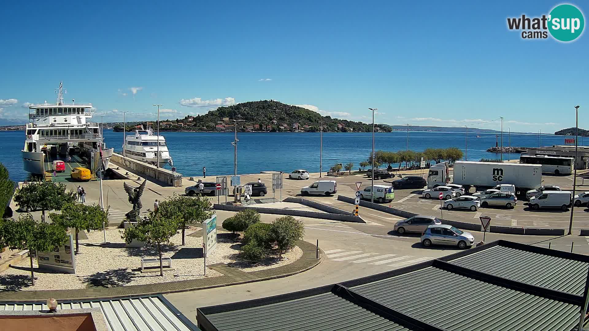 Webcam Ugljan – Preko Ferry to Zadar
