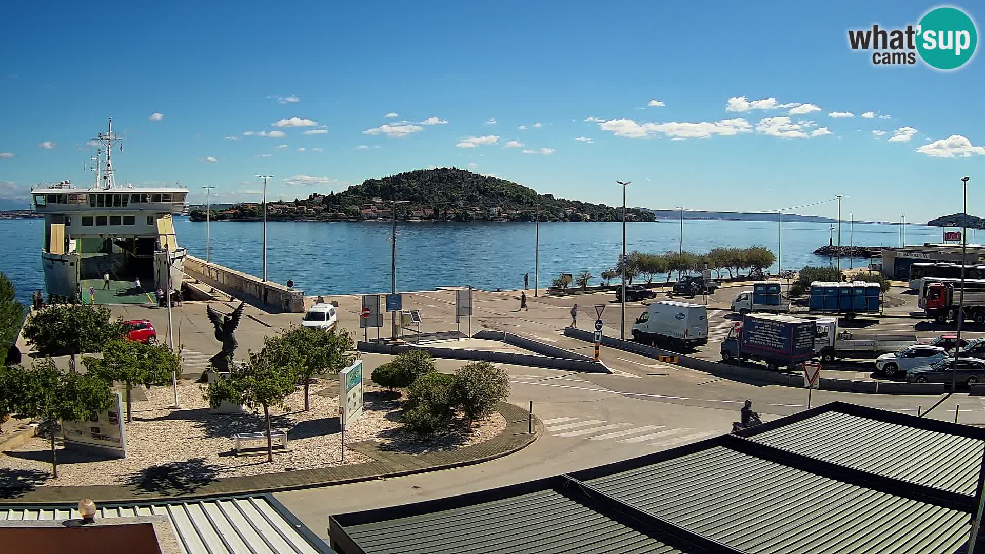 Spletna kamera Ugljan – trajekt Preko – Zadar