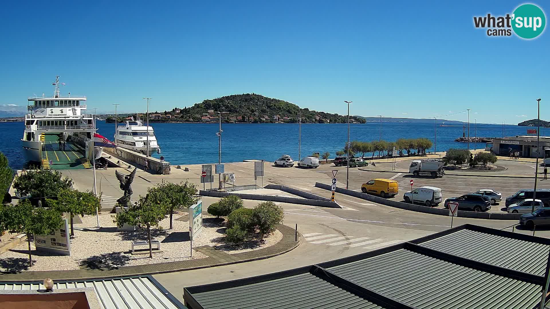 Spletna kamera Ugljan – trajekt Preko – Zadar