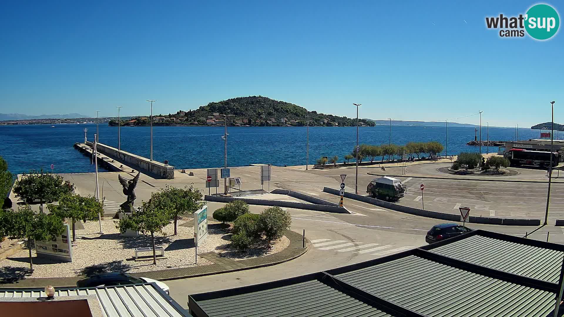 Webcam Ugliano – terminal traghetto da Preko a Zara