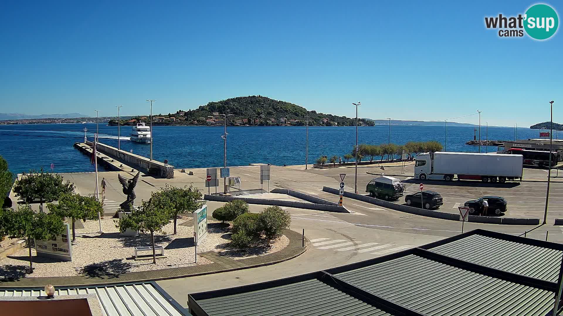 Webcam Ugliano – terminal traghetto da Preko a Zara