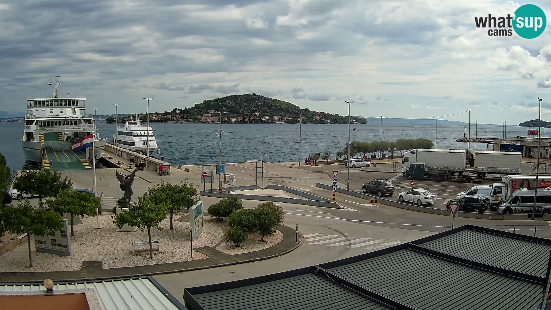 Spletna kamera Ugljan – trajekt Preko – Zadar