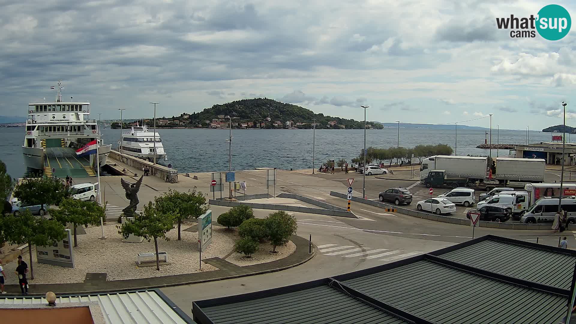 Spletna kamera Ugljan – trajekt Preko – Zadar