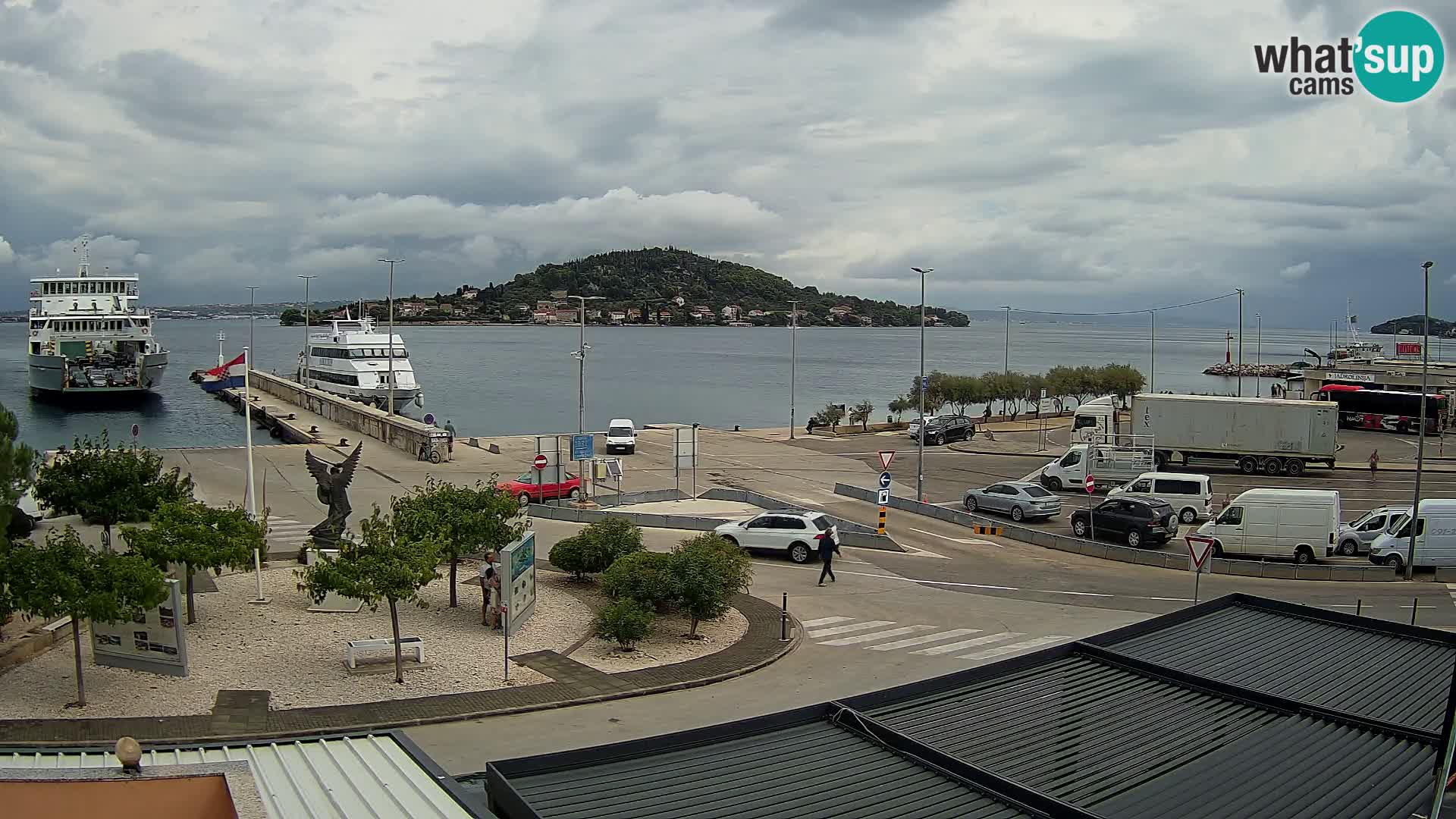 Webcam Ugliano – terminal traghetto da Preko a Zara