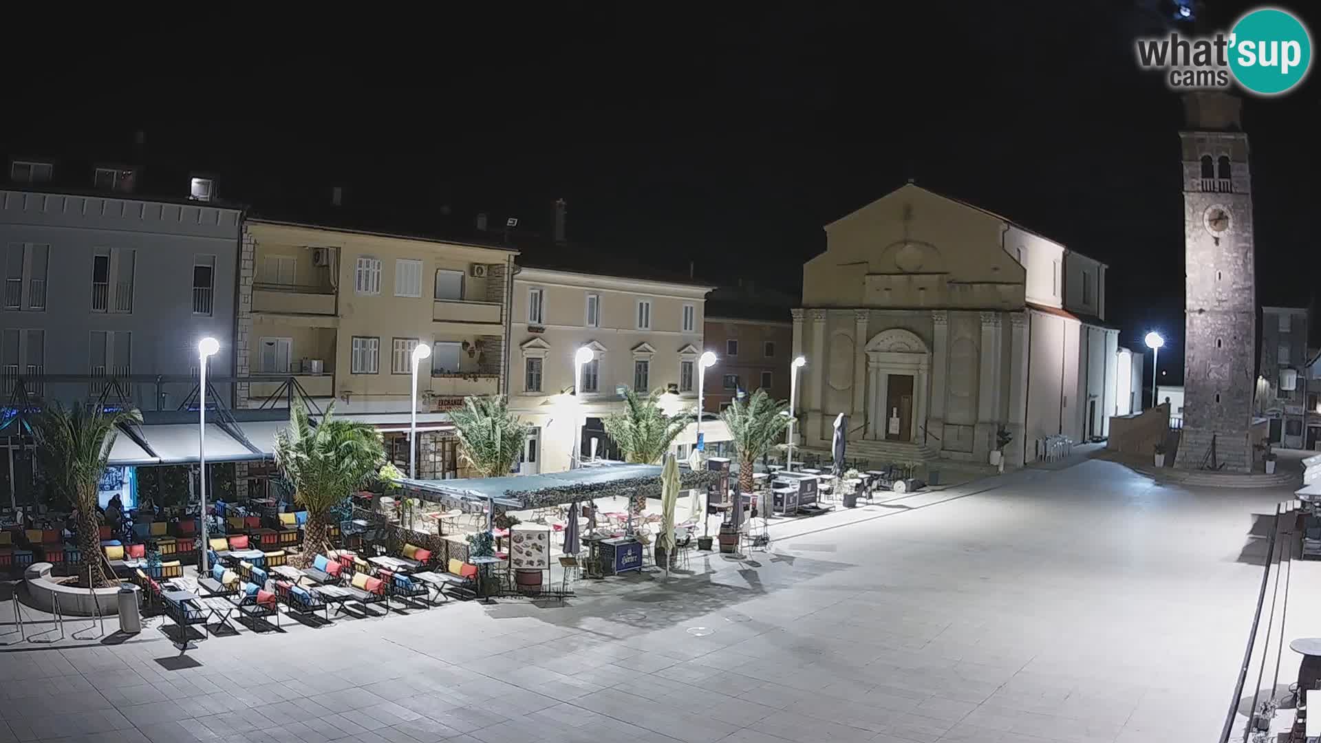 Webcam live – Place centrale dans Umag