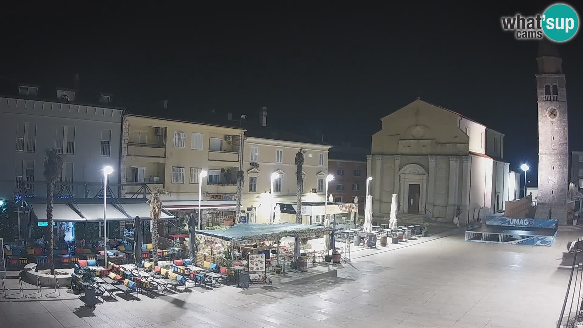 Webcam Hauptplatz in Umag