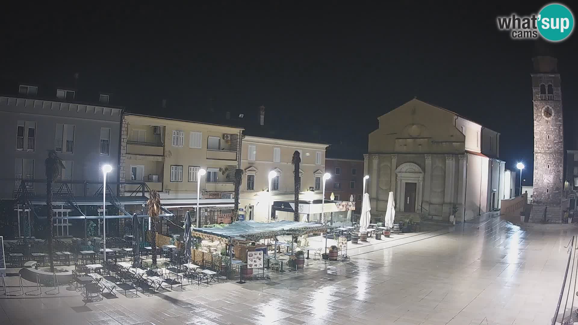 Webcam live – Place centrale dans Umag