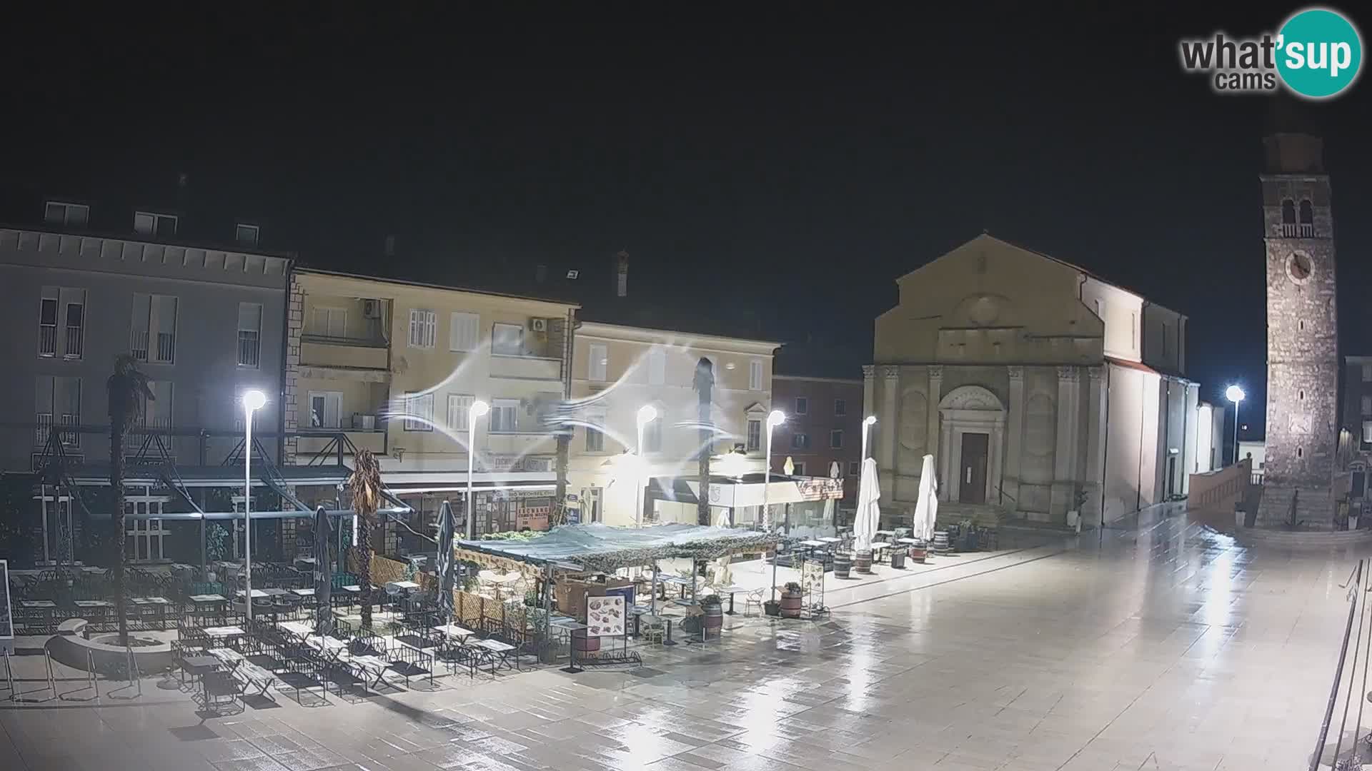 Webcam live – Place centrale dans Umag