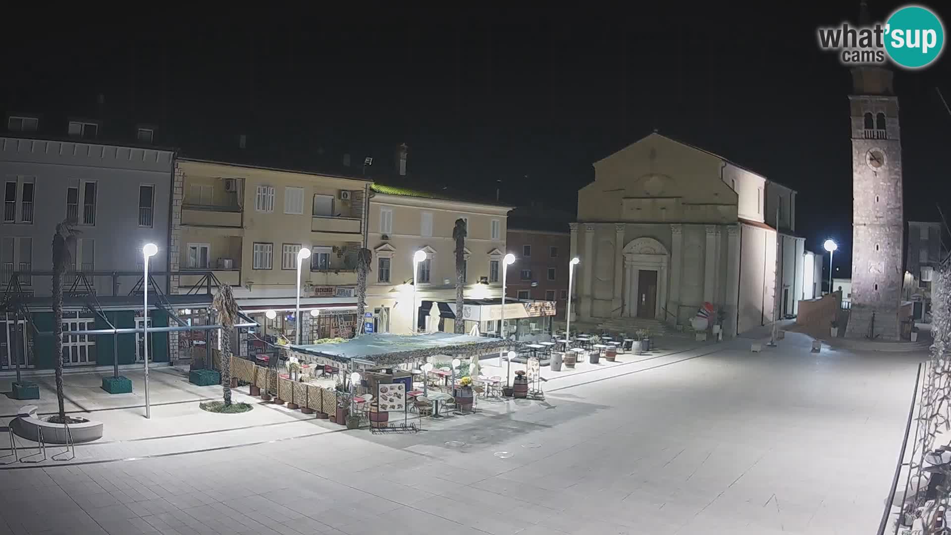 Webcam Hauptplatz in Umag