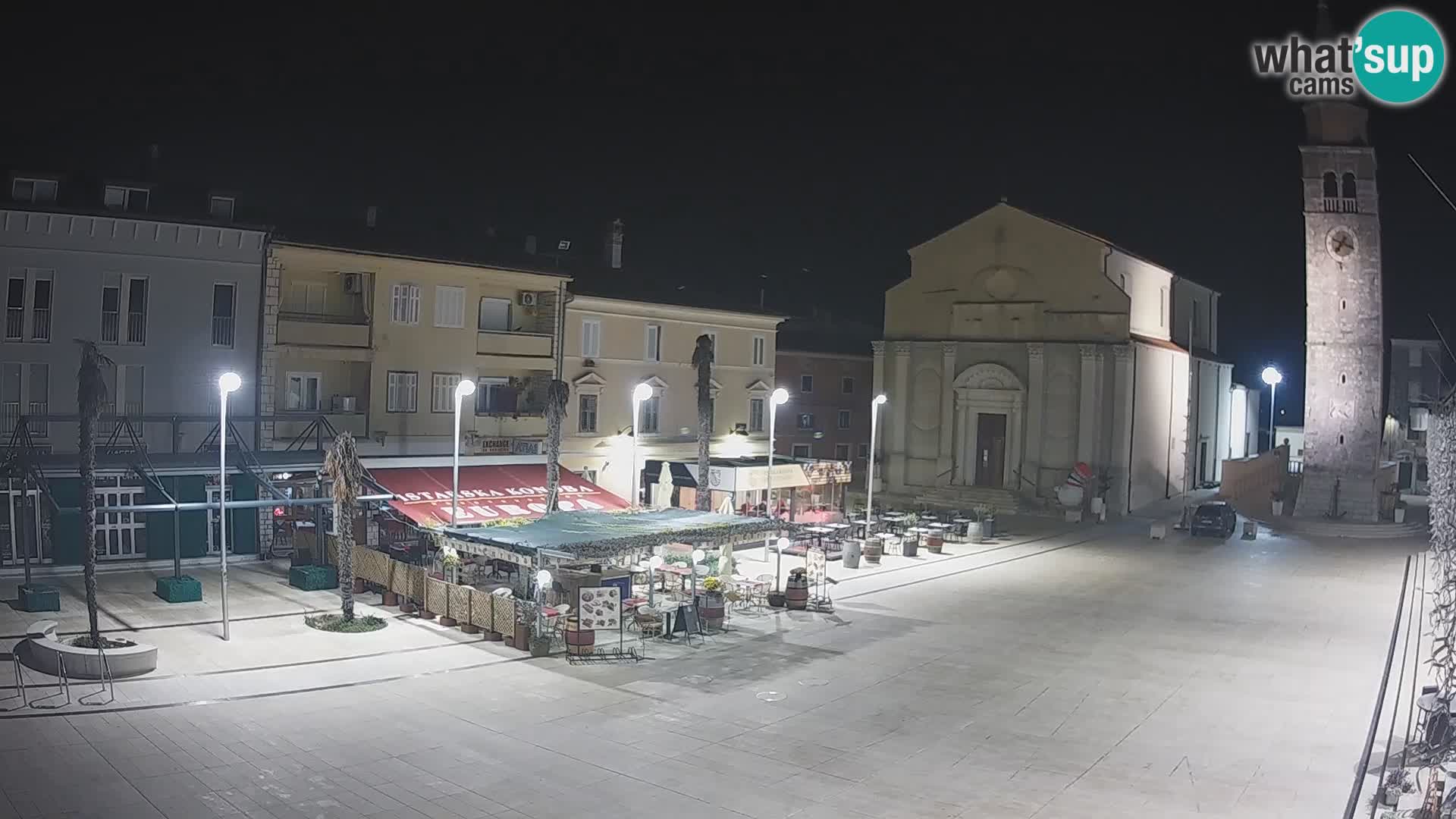 Webcam Hauptplatz in Umag