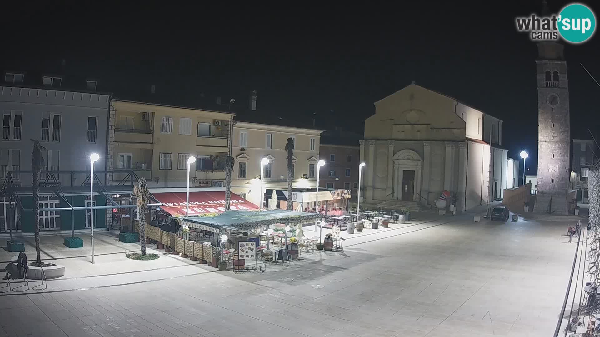 Webcam live – Place centrale dans Umag