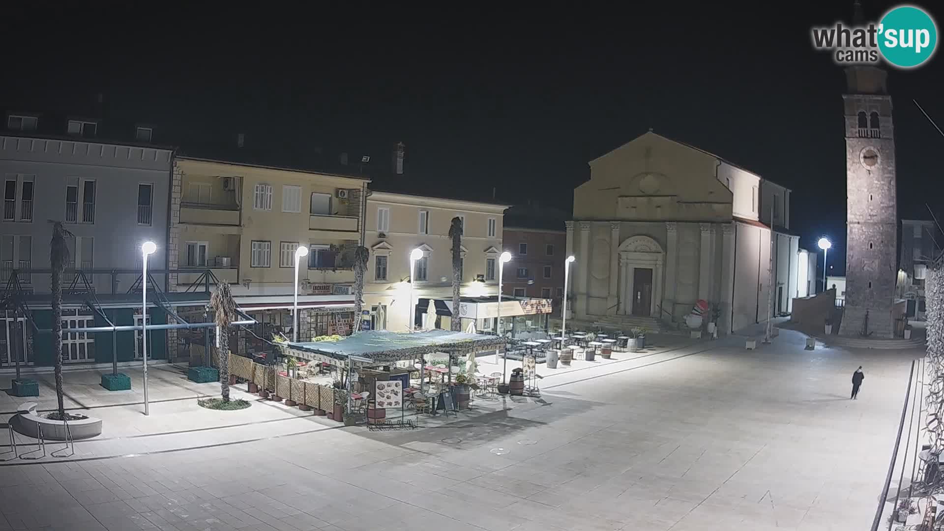 Webcam live – Place centrale dans Umag