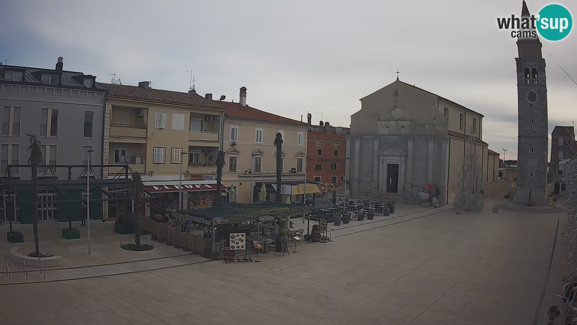 Webcam Hauptplatz in Umag