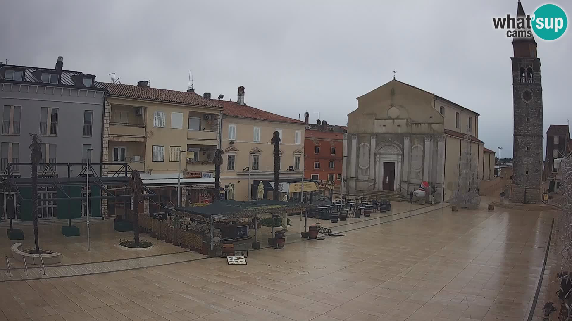 Webcam Hauptplatz in Umag