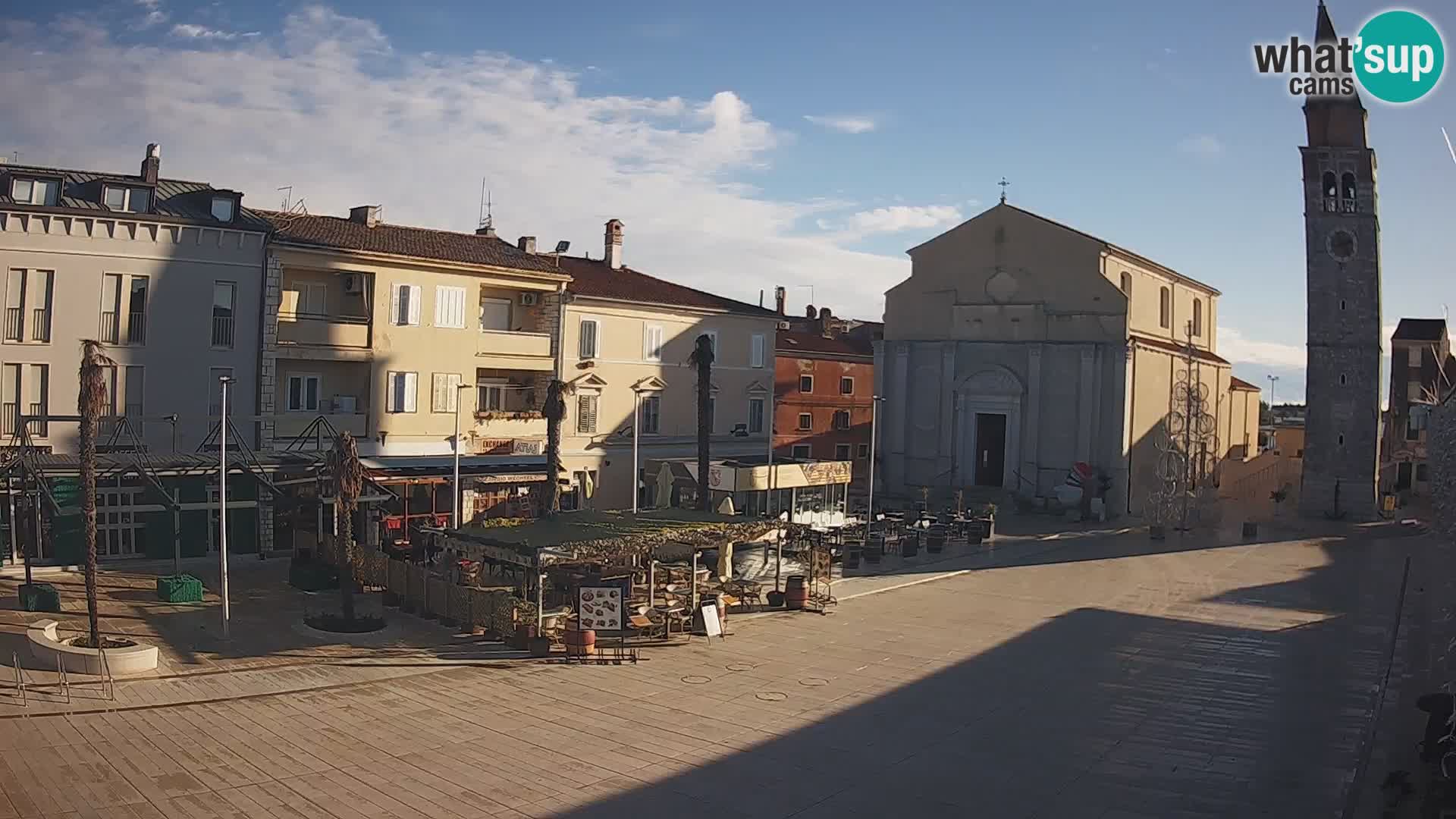 Webcam – Plaza Central en Umag