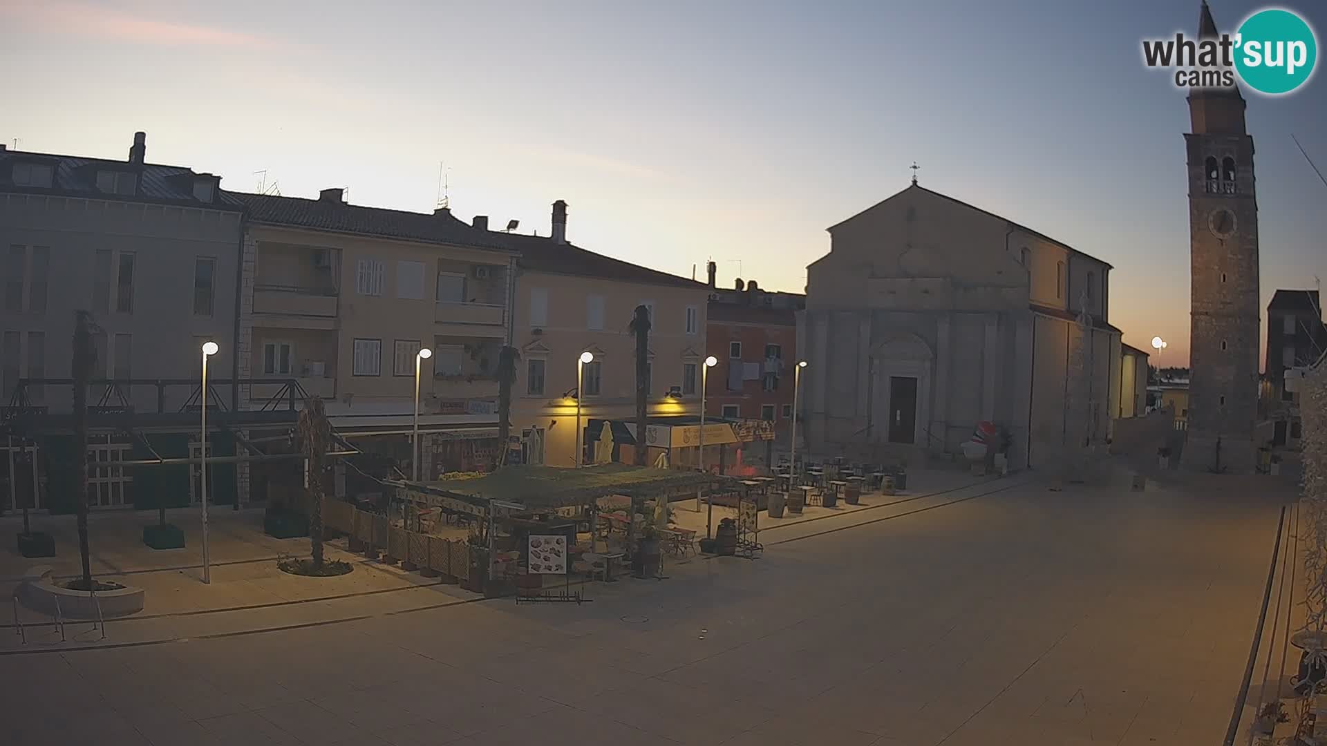 Webcam Hauptplatz in Umag