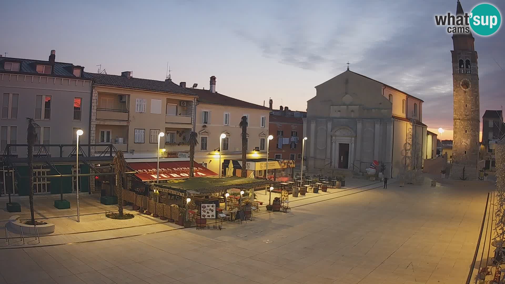 Webcam Hauptplatz in Umag