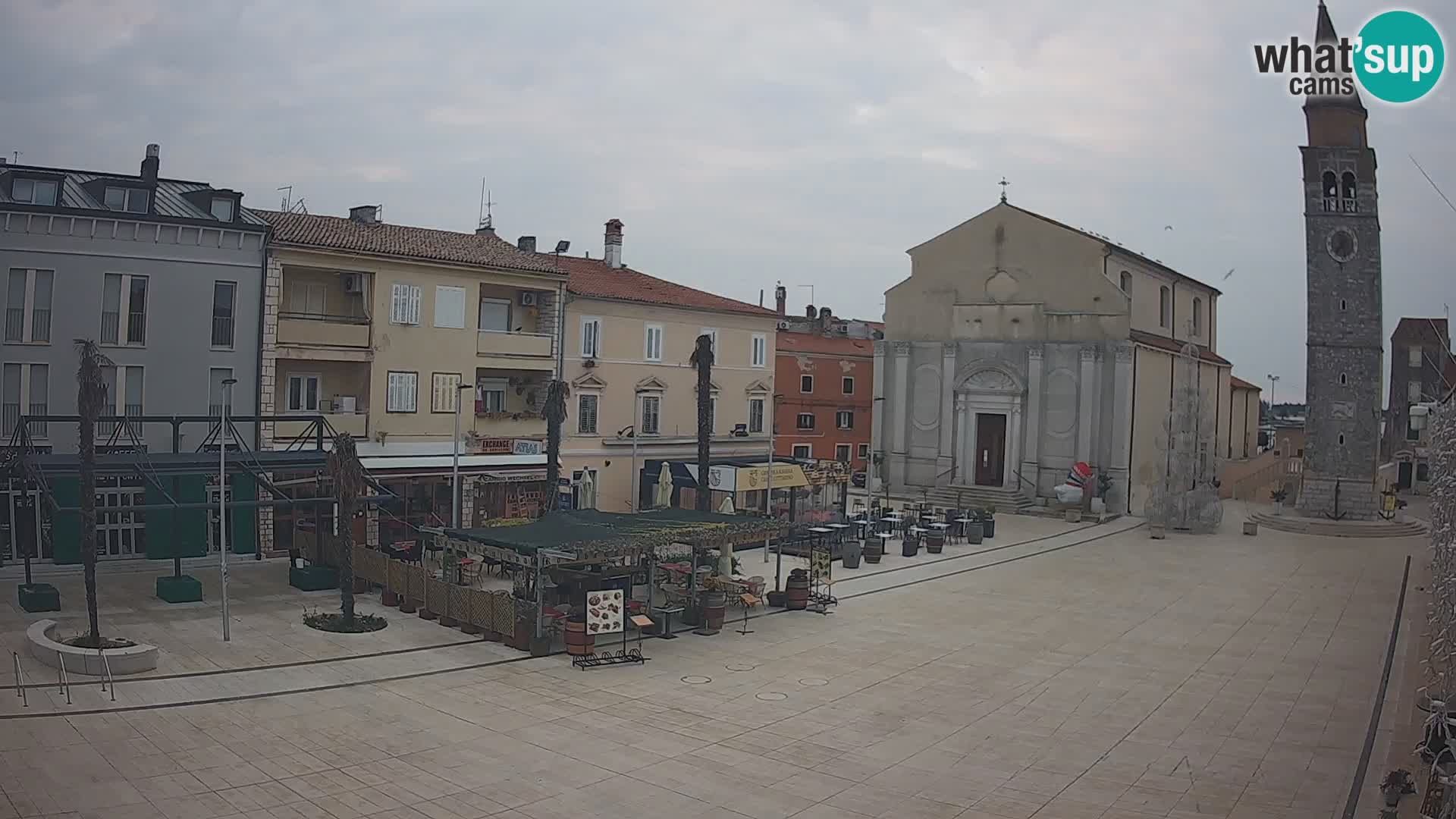 Webcam Hauptplatz in Umag