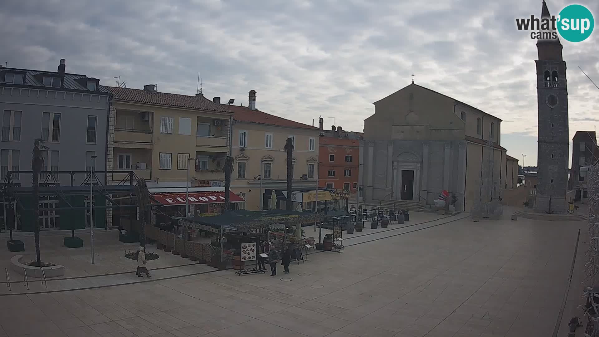 Webcam Hauptplatz in Umag