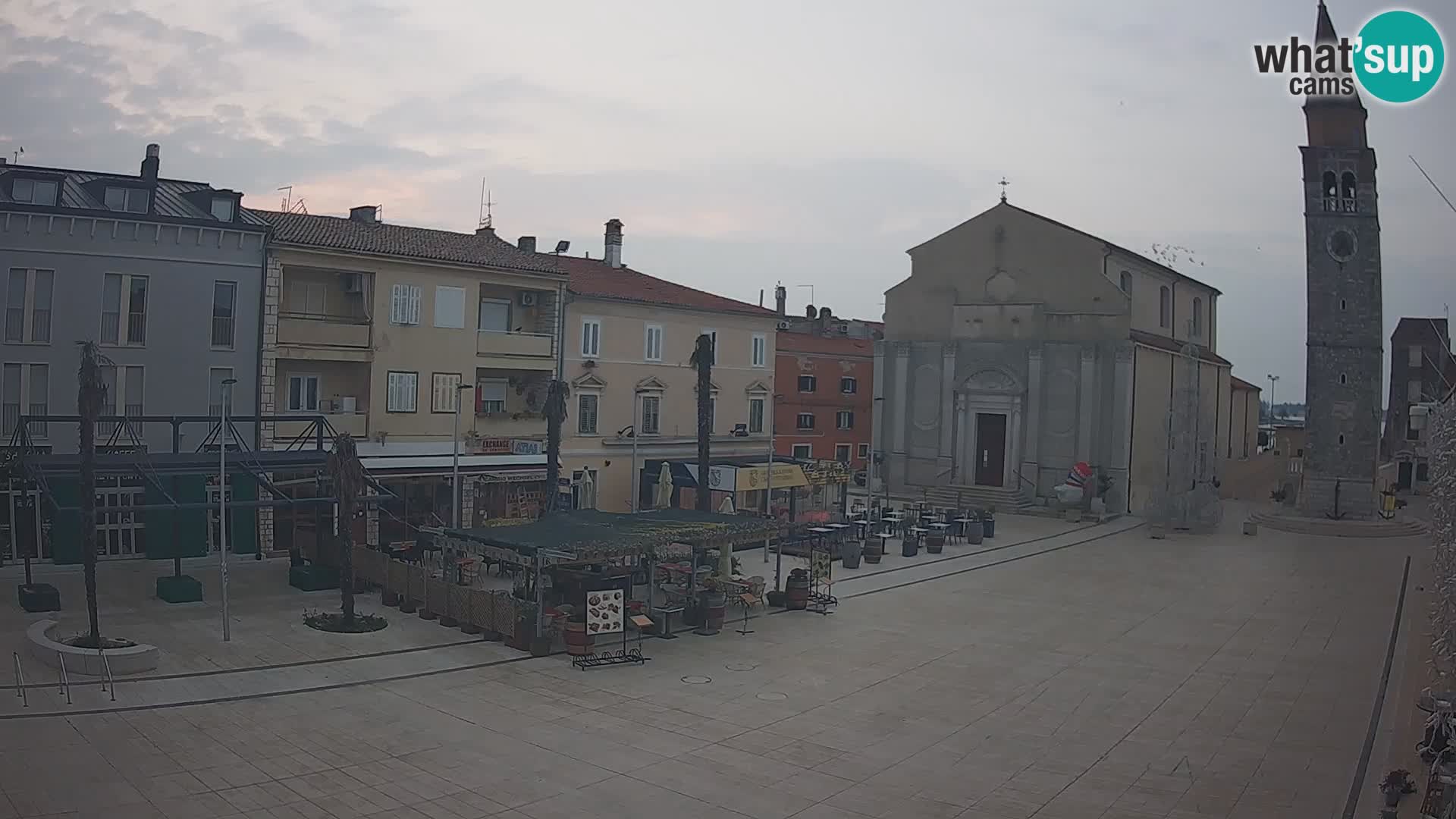 Webcam Hauptplatz in Umag