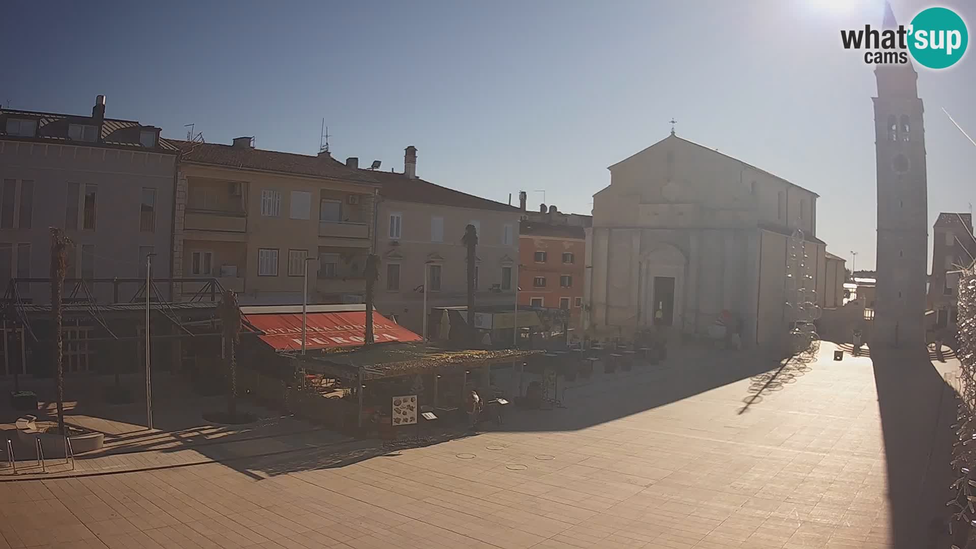 Webcam Hauptplatz in Umag