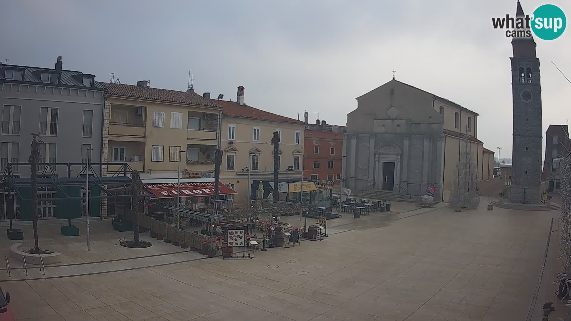 Webcam Hauptplatz in Umag