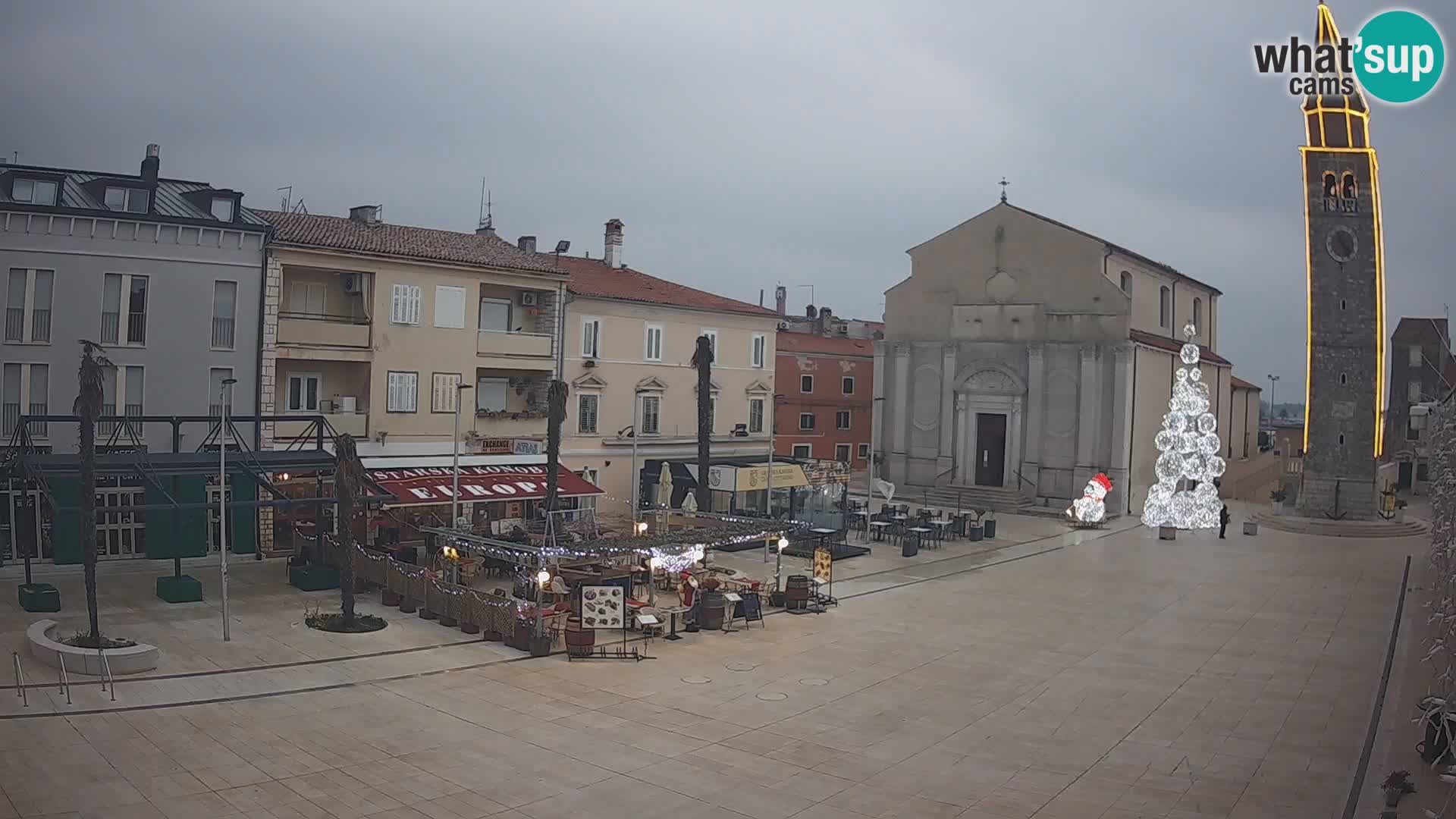 Webcam Hauptplatz in Umag