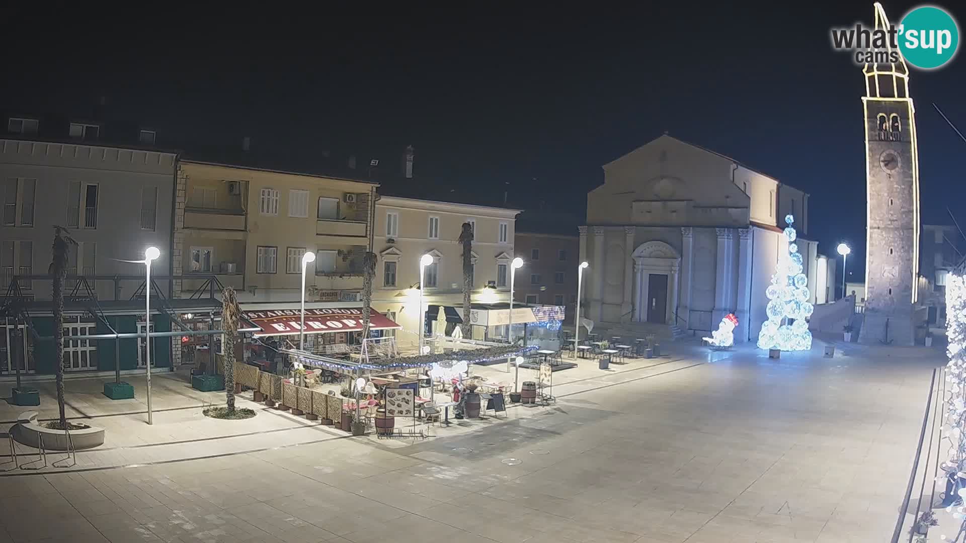 Webcam Hauptplatz in Umag