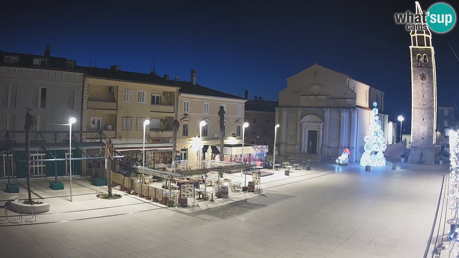 Webcam live – Place centrale dans Umag