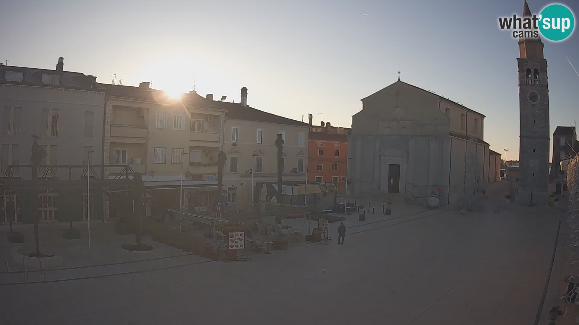 Webcam live – Place centrale dans Umag