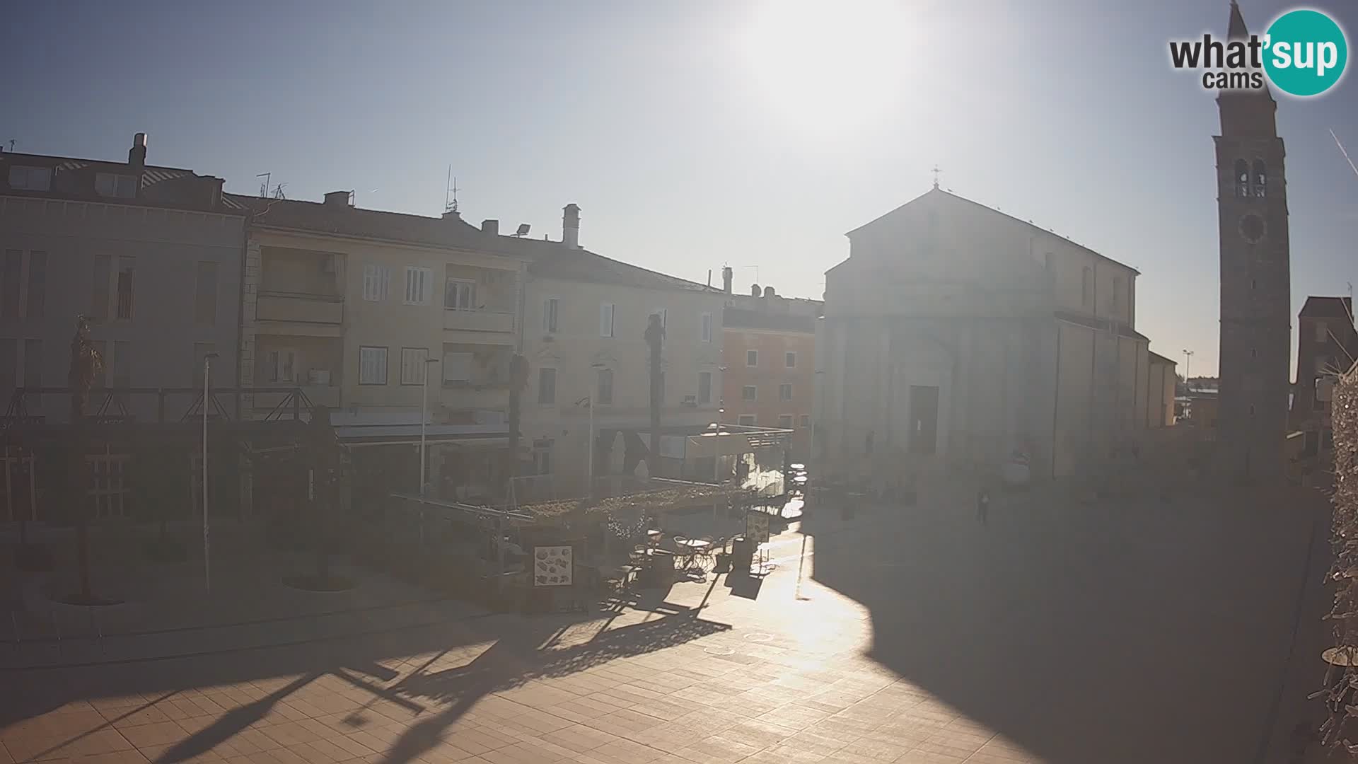 Webcam live – Place centrale dans Umag