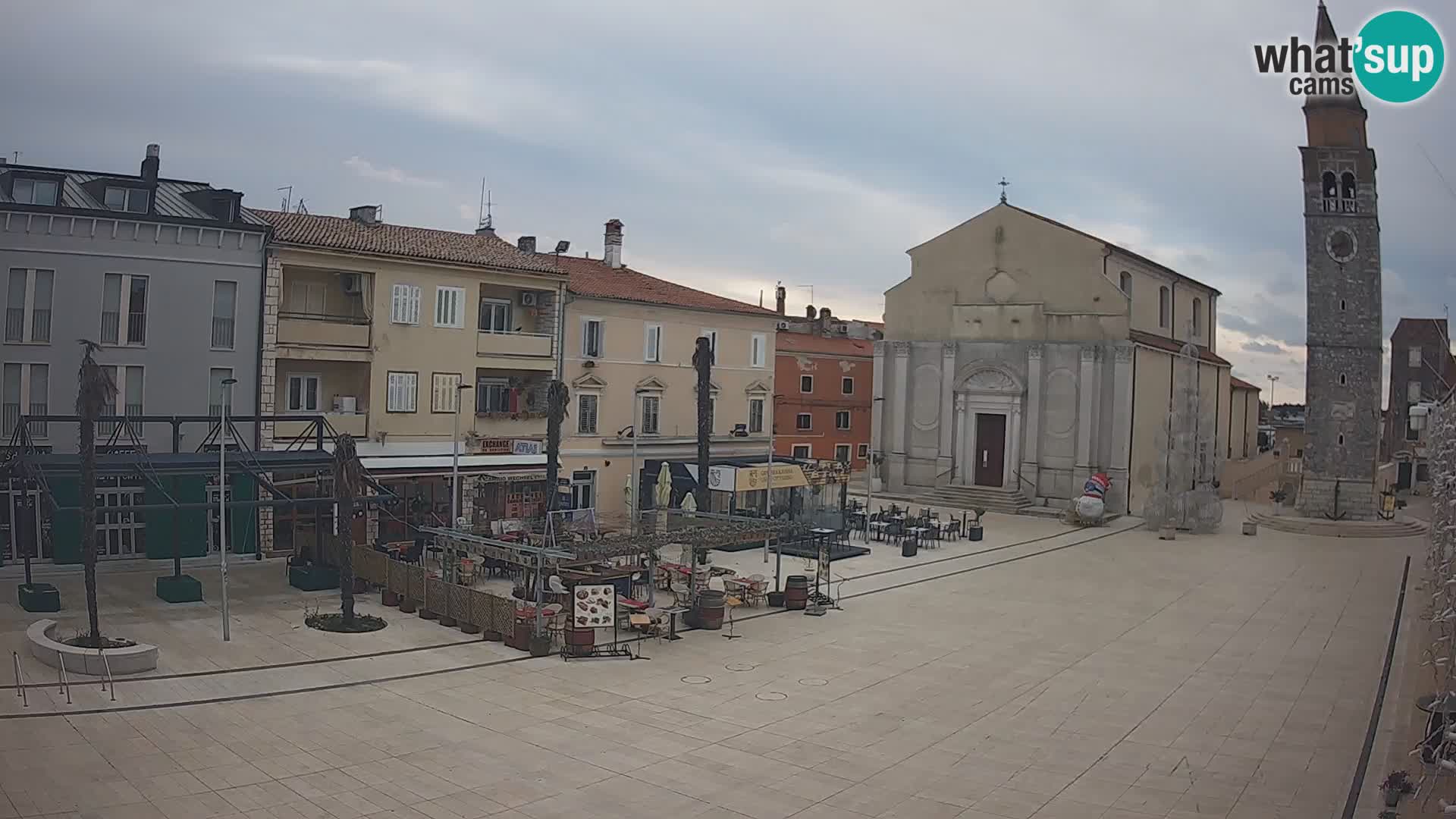 Webcam Hauptplatz in Umag