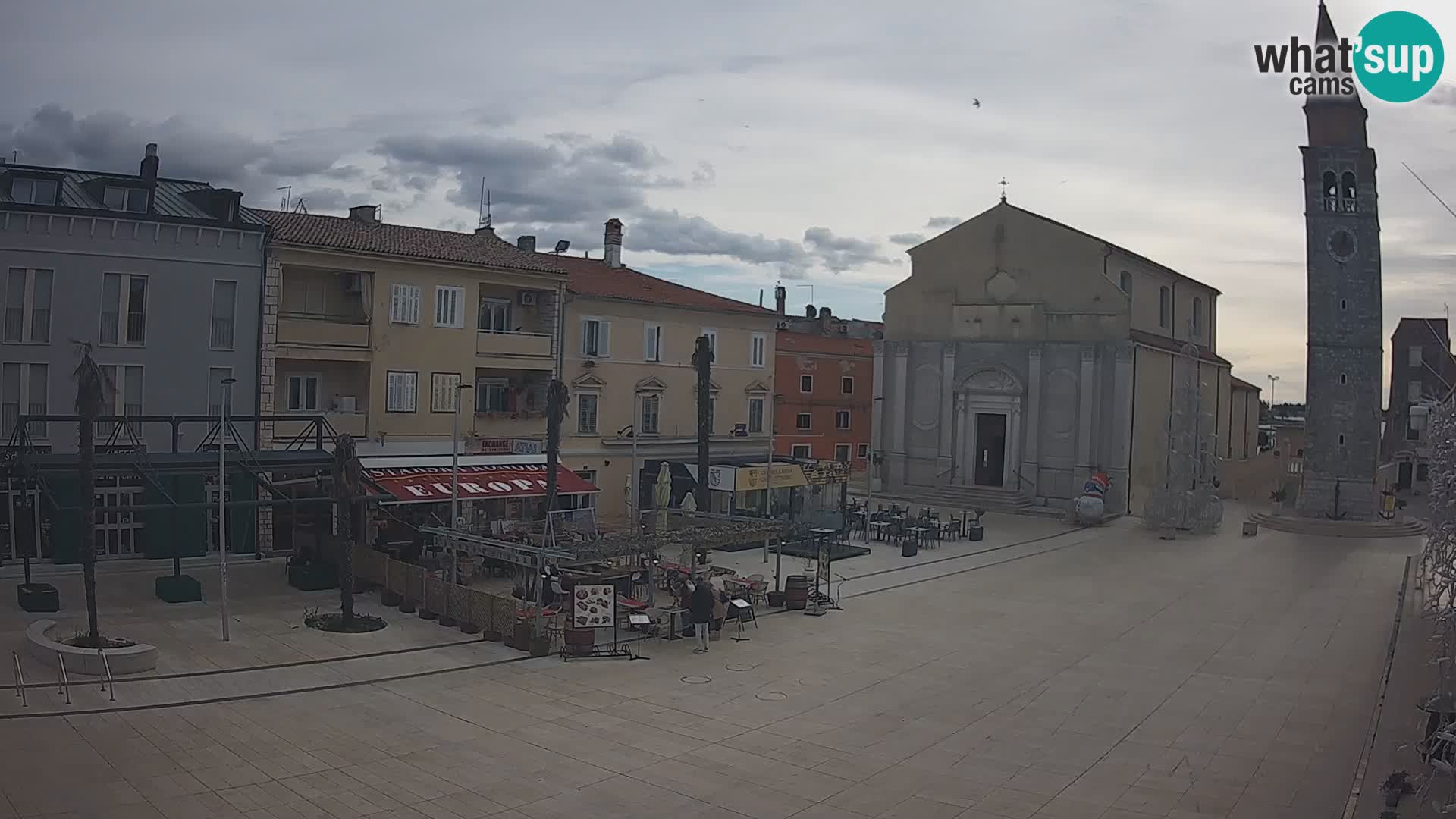 Webcam Hauptplatz in Umag