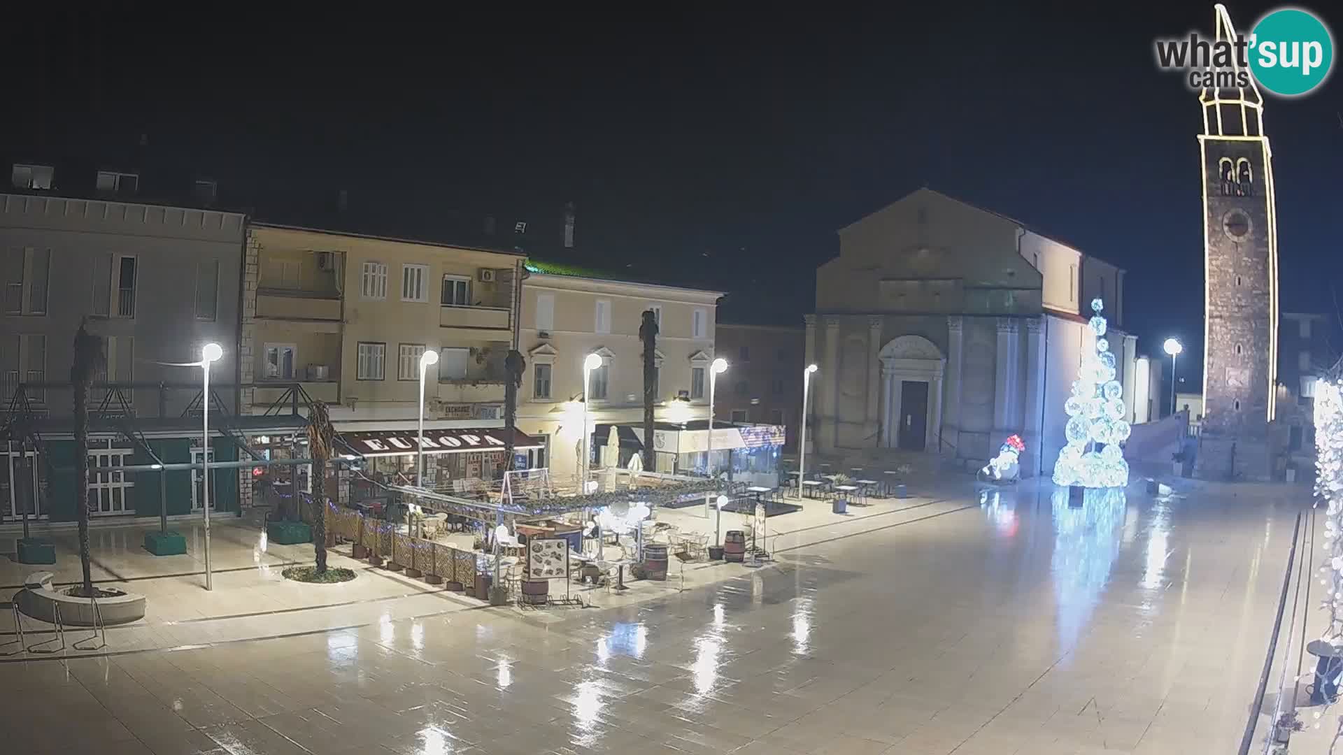 Webcam – Plaza Central en Umag