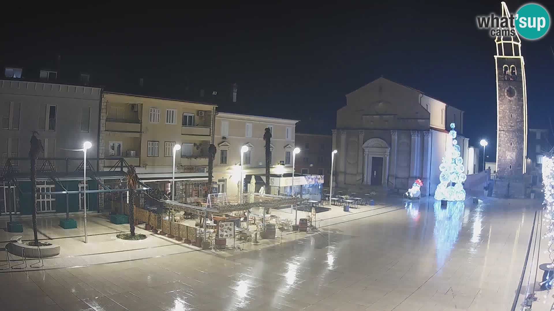 Webcam live – Place centrale dans Umag