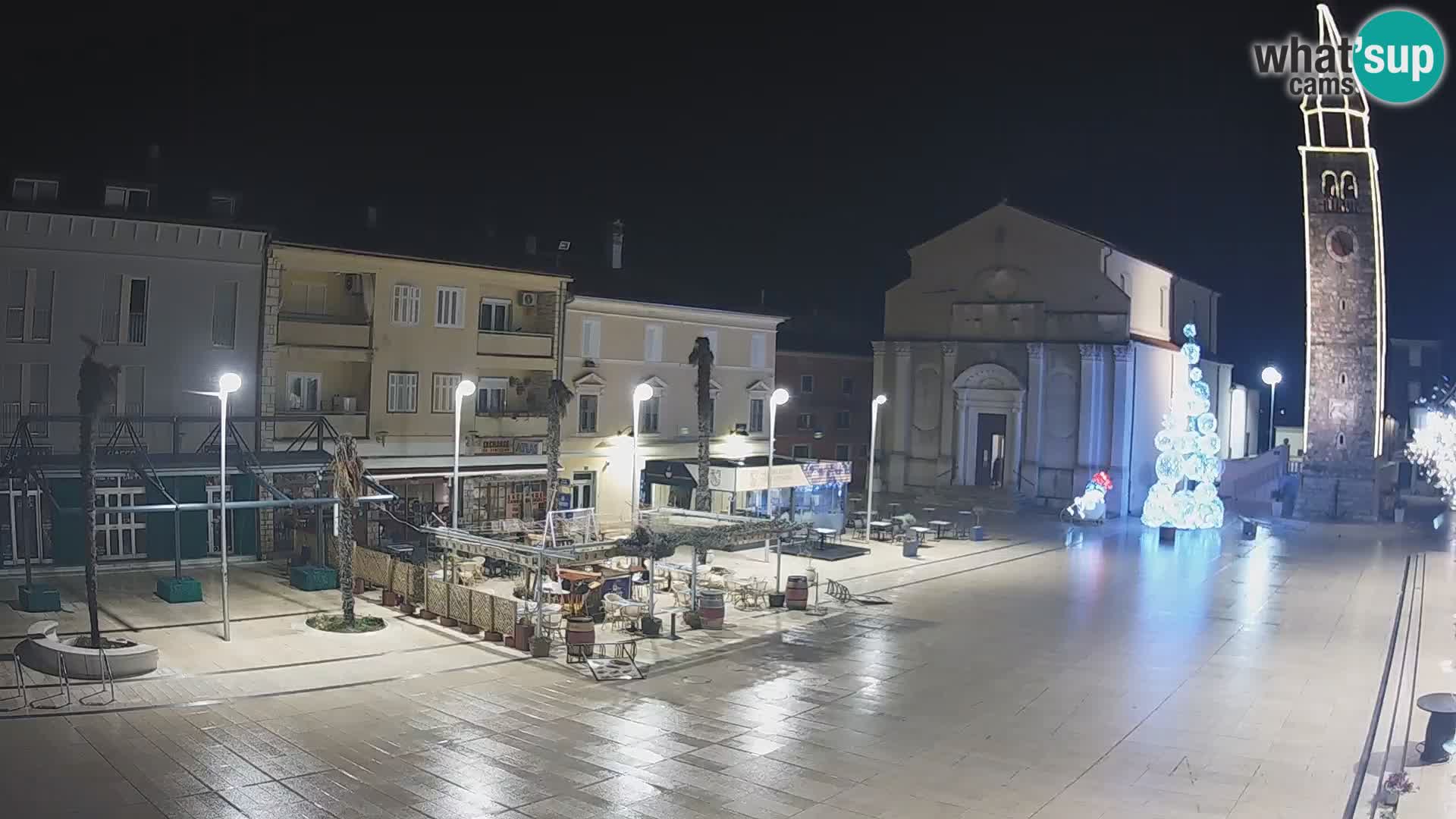 Webcam live – Place centrale dans Umag