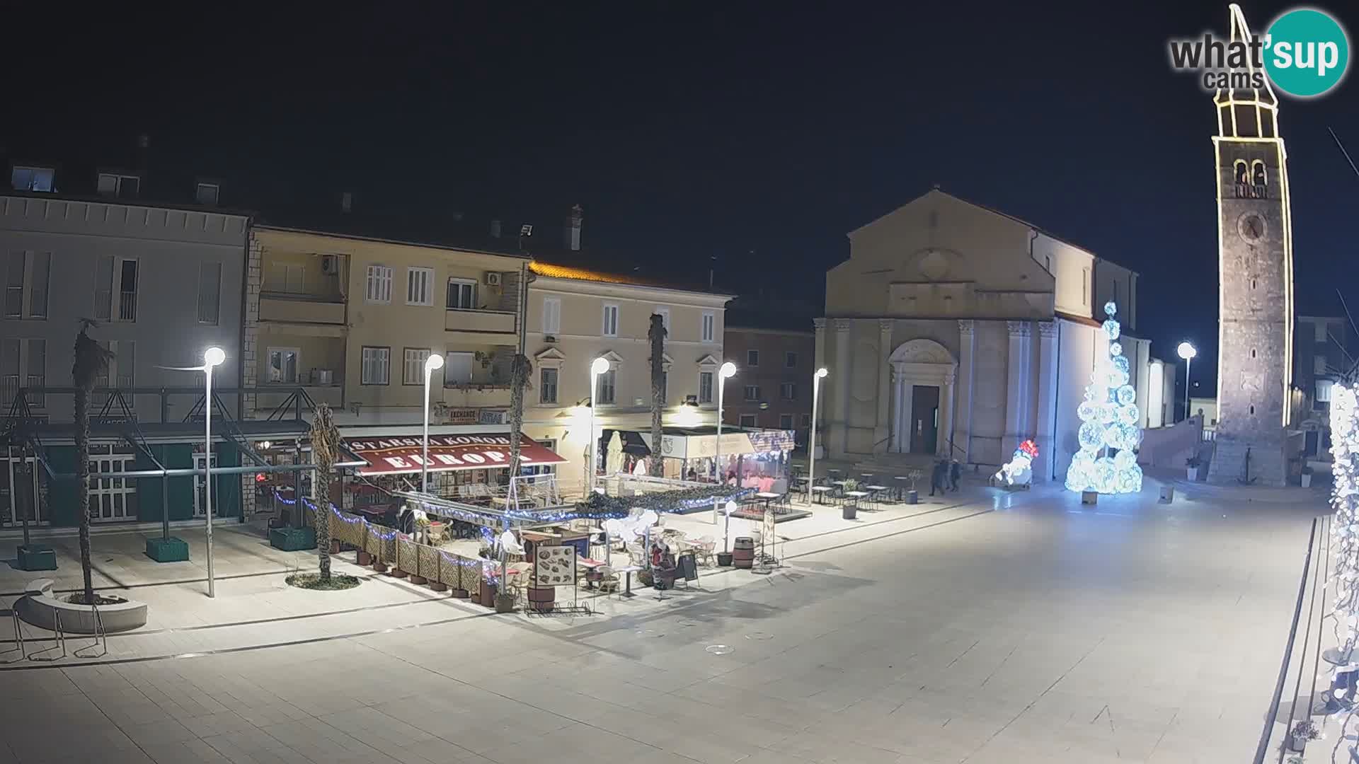 Webcam Hauptplatz in Umag