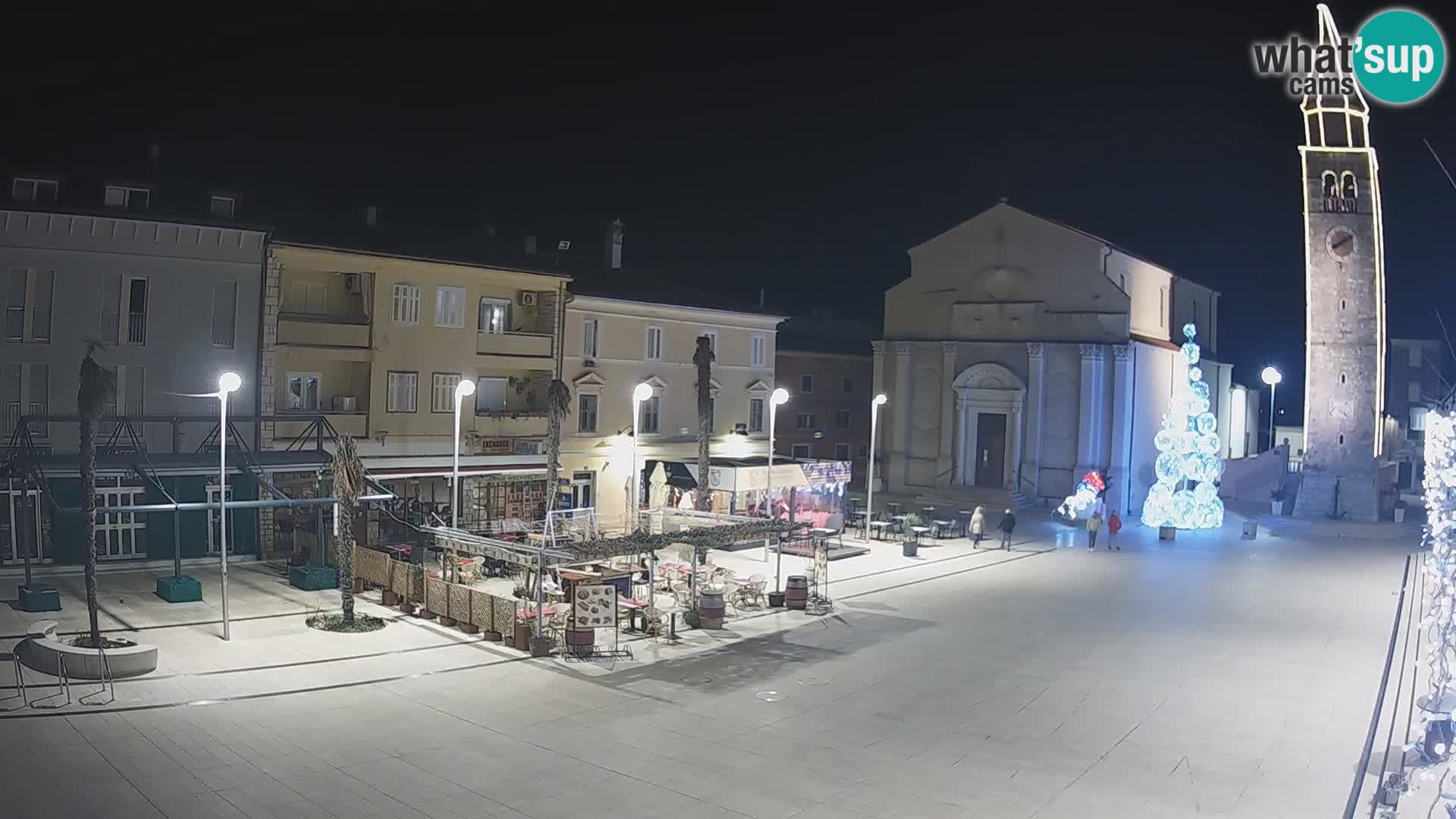 Webcam live – Place centrale dans Umag