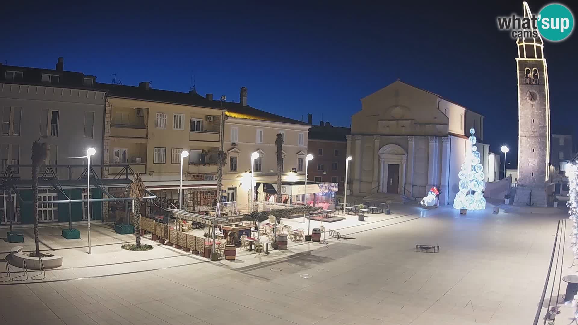 Webcam live – Place centrale dans Umag