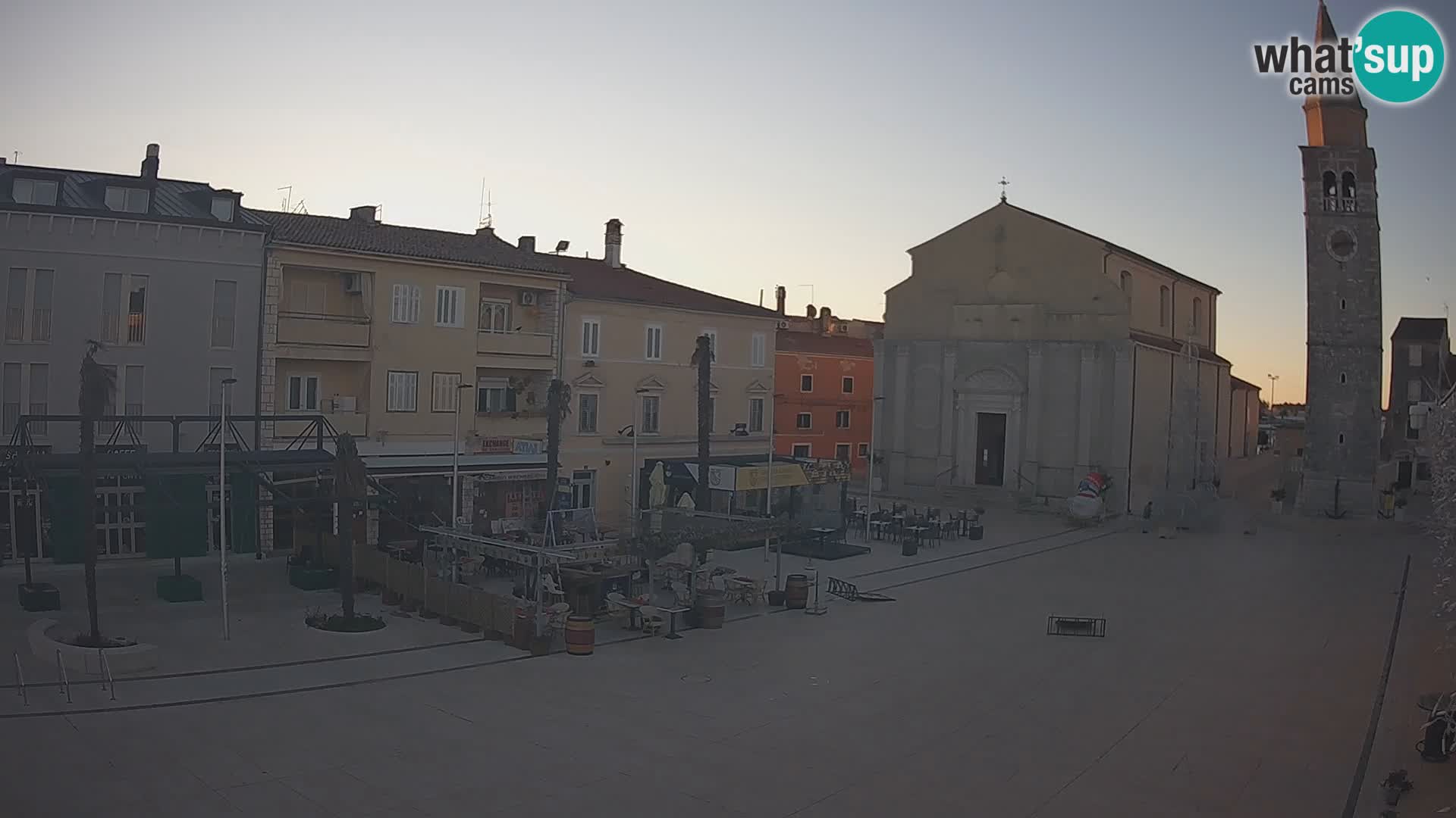 Webcam live – Place centrale dans Umag