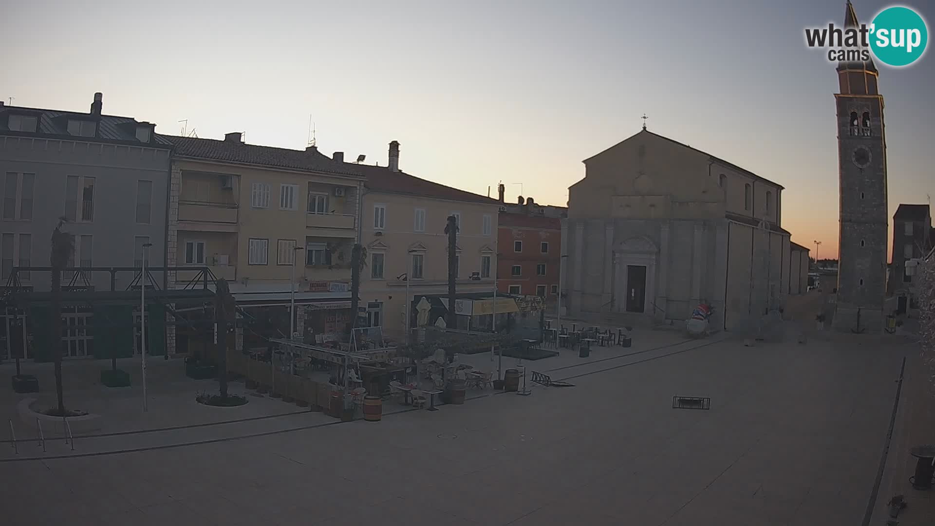 Webcam live – Place centrale dans Umag