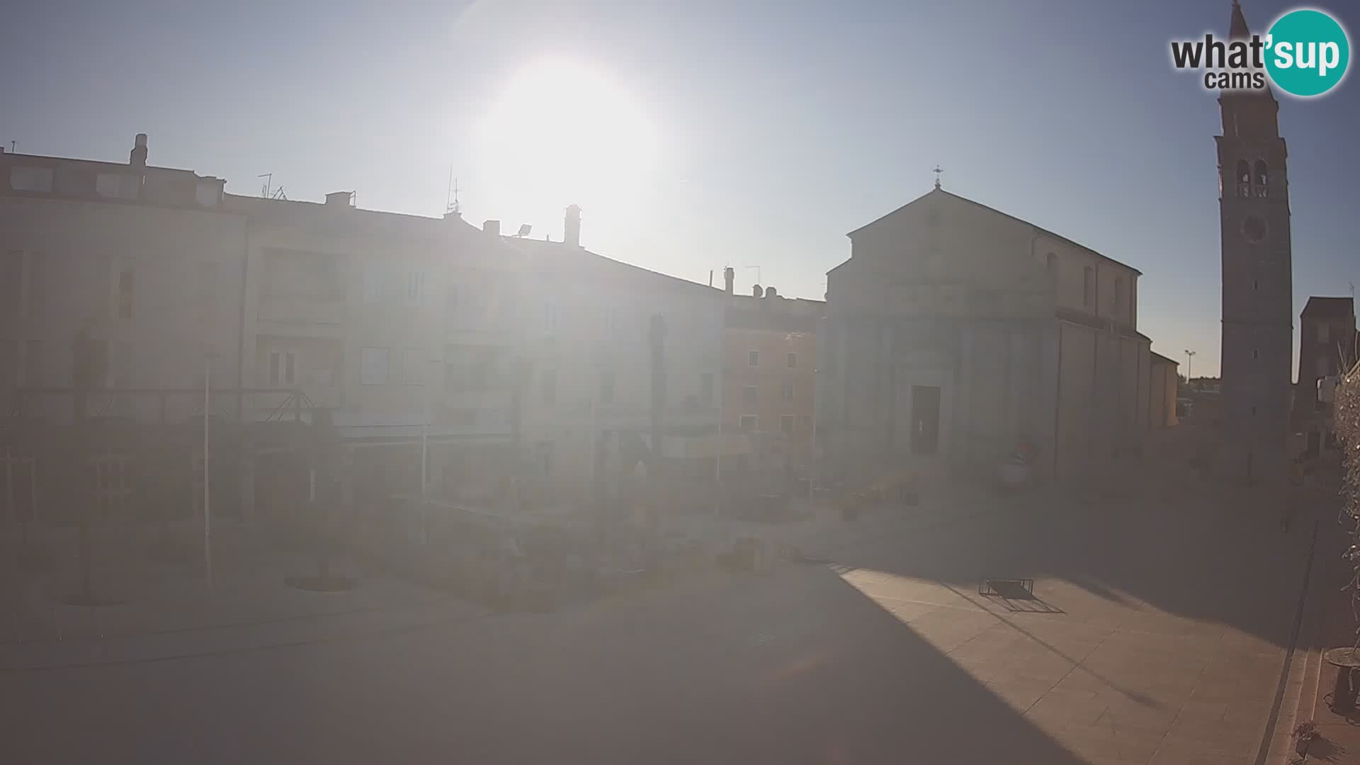 Webcam live – Place centrale dans Umag