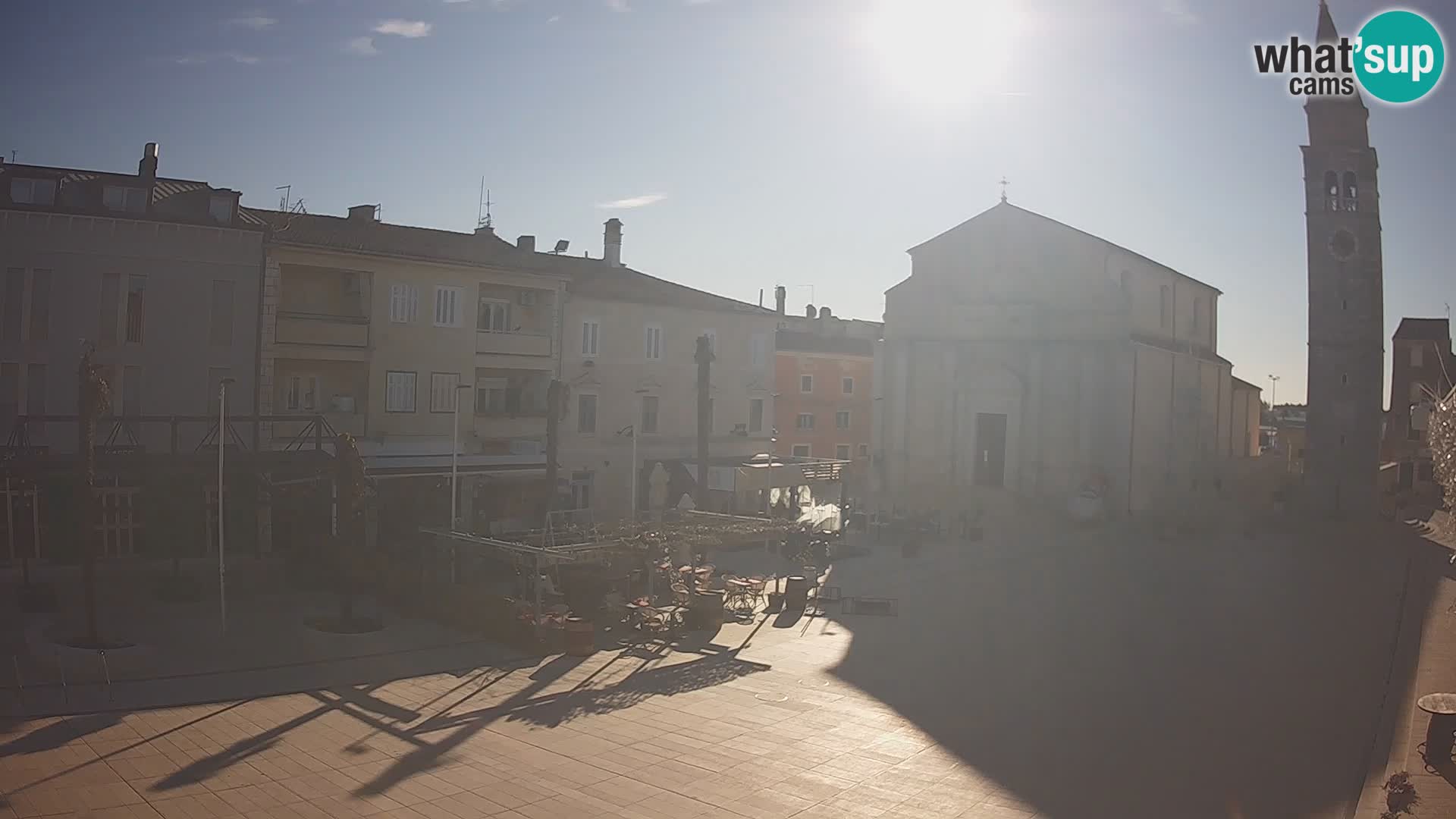 Webcam live – Place centrale dans Umag