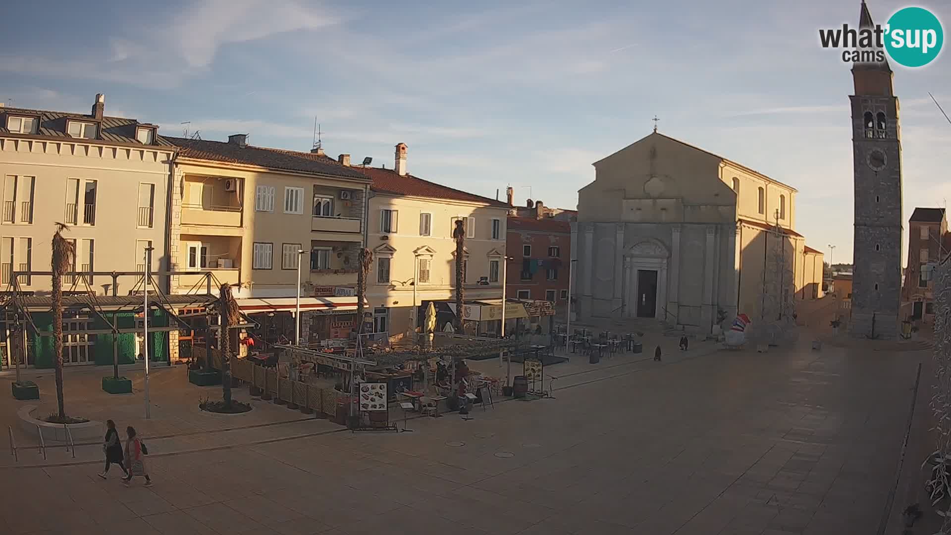 Webcam live – Place centrale dans Umag