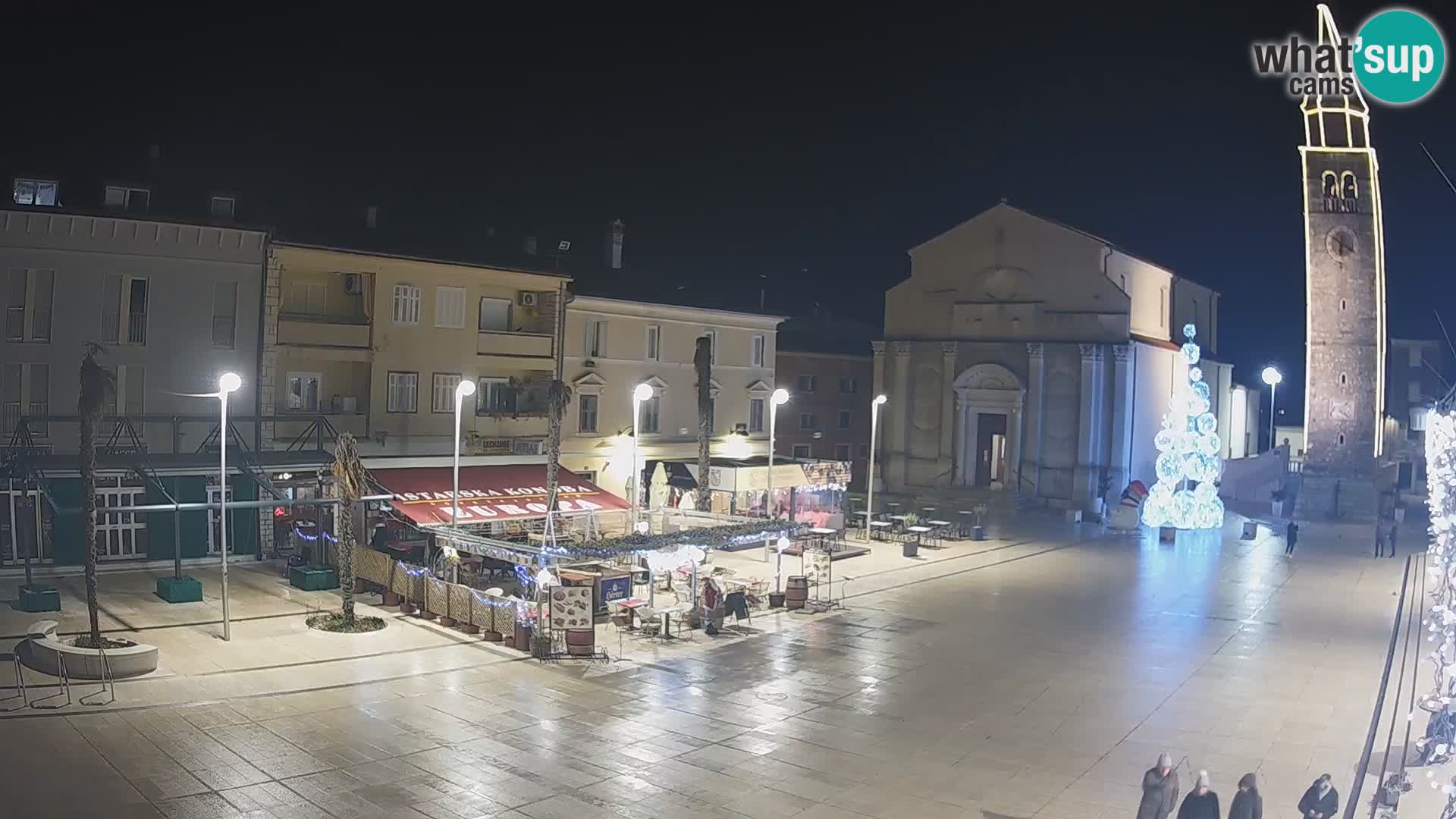 Webcam live – Place centrale dans Umag