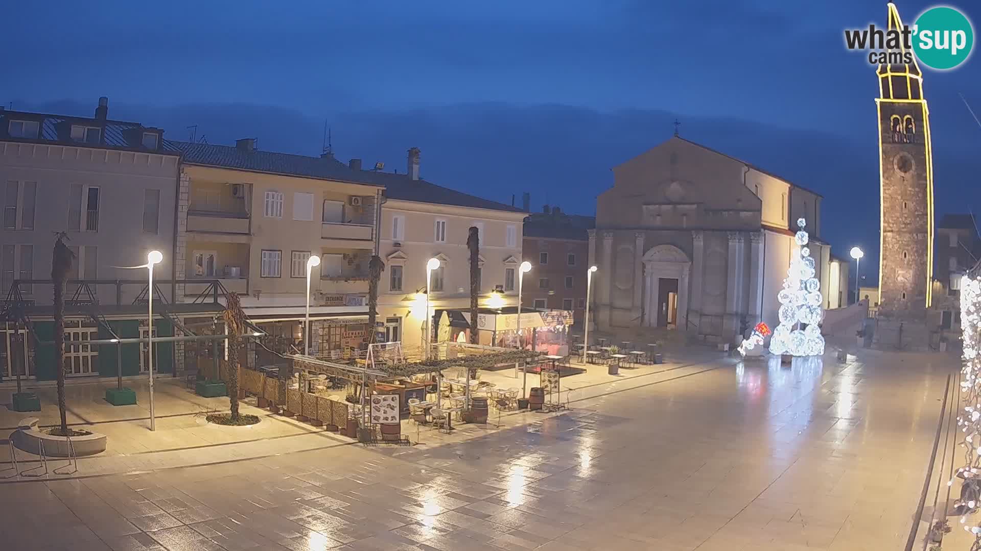 Webcam live – Place centrale dans Umag