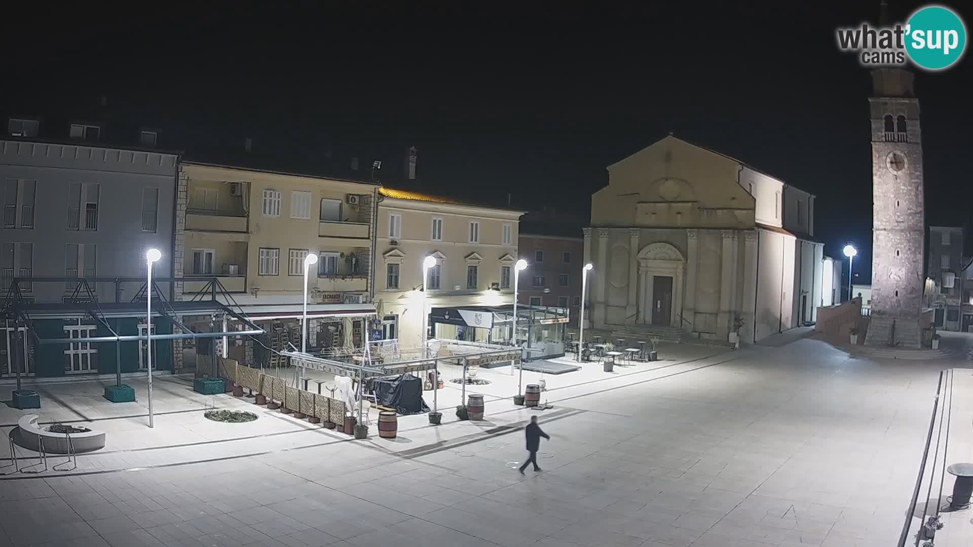 Webcam live – Place centrale dans Umag