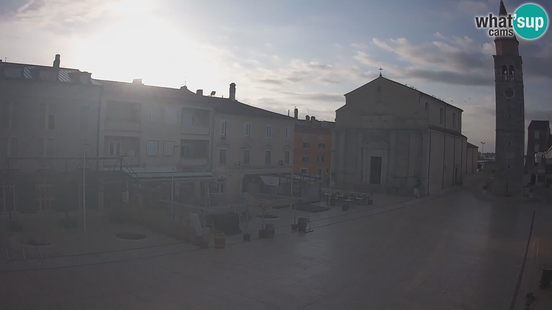 Webcam live – Place centrale dans Umag